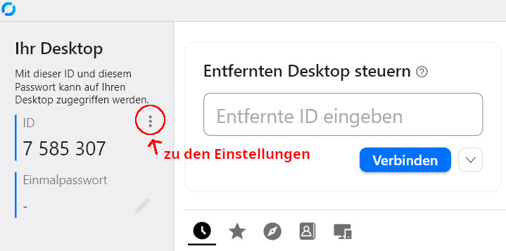 RustDesk Einstellungen